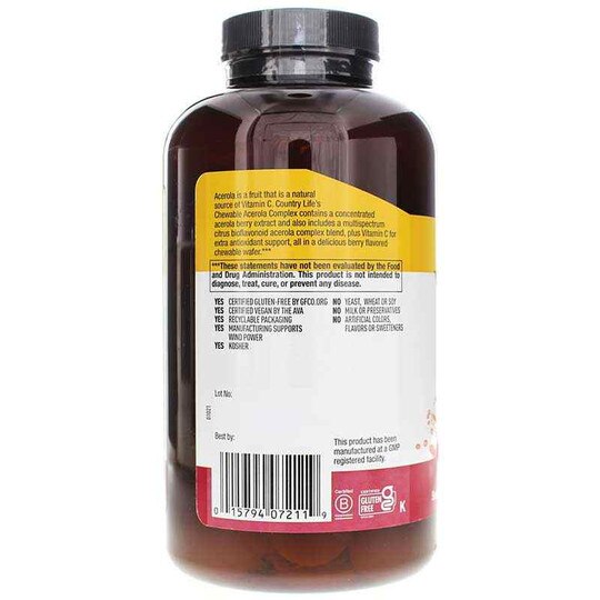 Acerola Vitamin C Complex 500 Mg, CTL